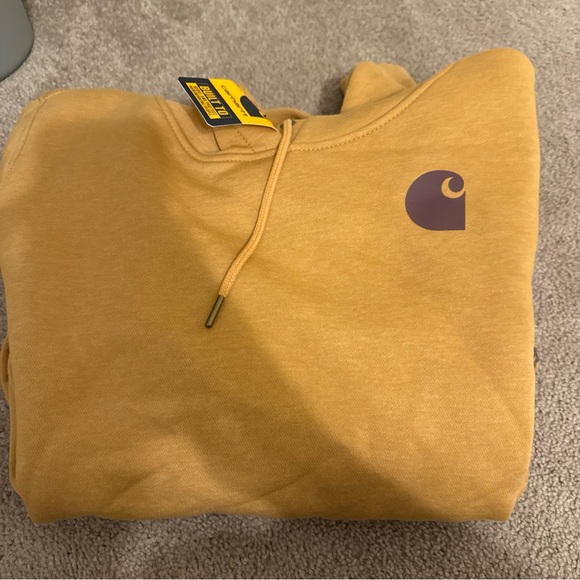 Carhartt Women's Relaxed Fit Midweight Logo Sleeve Graphic Hoodie XL - Picture 2 of 2